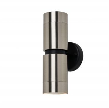 ZN-43121-SST Yuki Outdoor IP65 7w Up Down Wall Light in an Aluminium Stainless Steel Finish