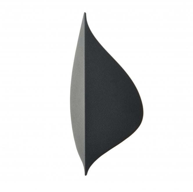 Zink ZN-43344-ANTH Alani Outdoor IP65 9w LED 4000k (Cool White) Leaf Style Wall Light in an Anthracite Finish
