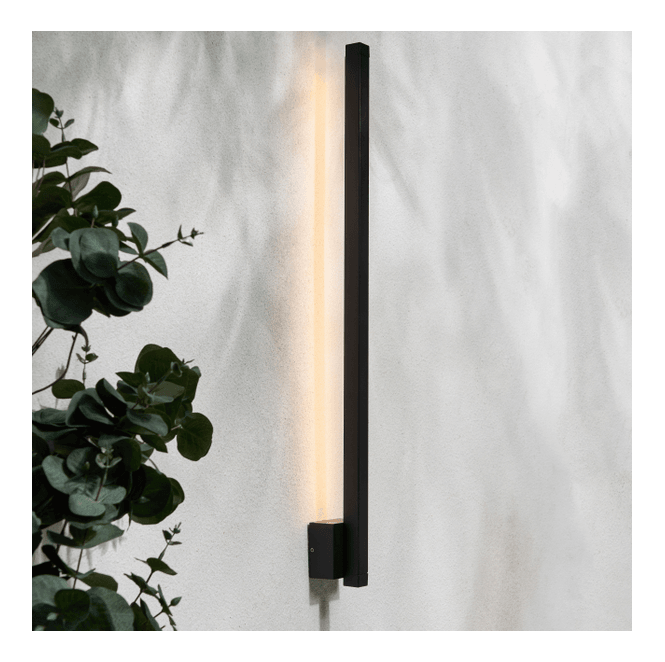 Zink ZN-44223-BLK Bardi Outdoor IP54 10w LED 63cm Linear Wall Light in a Black Finish