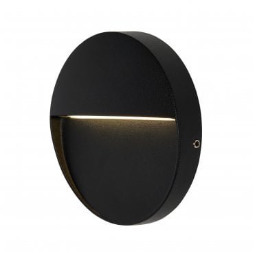 ZN-44236-BLK Onza Outdoor IP54 3w LED 4000k (Cool White) Round Guide Light in a Black Finish