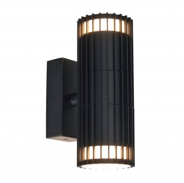 ZN-44262-BLK Muto Outdoor IP65 Up Down Wall Light in a Black Finish