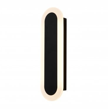 ZN-44553-BLK Ren Outdoor IP65 10w LED CCT 30cm Linear Wall Light in a Black Finish