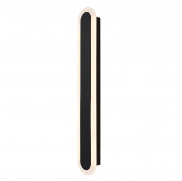 ZN-44554-BLK Ren Outdoor IP65 16w LED CCT 60cm Linear Wall Light in a Black Finish