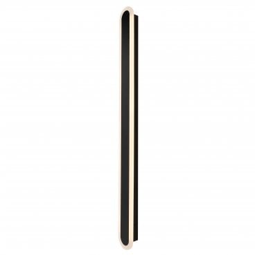 ZN-44555-BLK Ren Outdoor IP65 24w LED CCT 90cm Linear Wall Light in a Black Finish